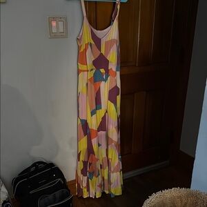 Colorful Geometric Maxi Dress